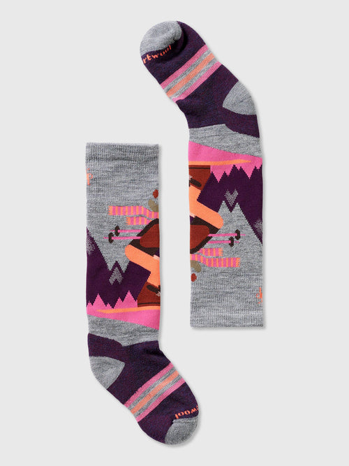 Smartwool Kids' Wintersport Full Cushion Mountain Moose OTC Socks - Saint Bernard
