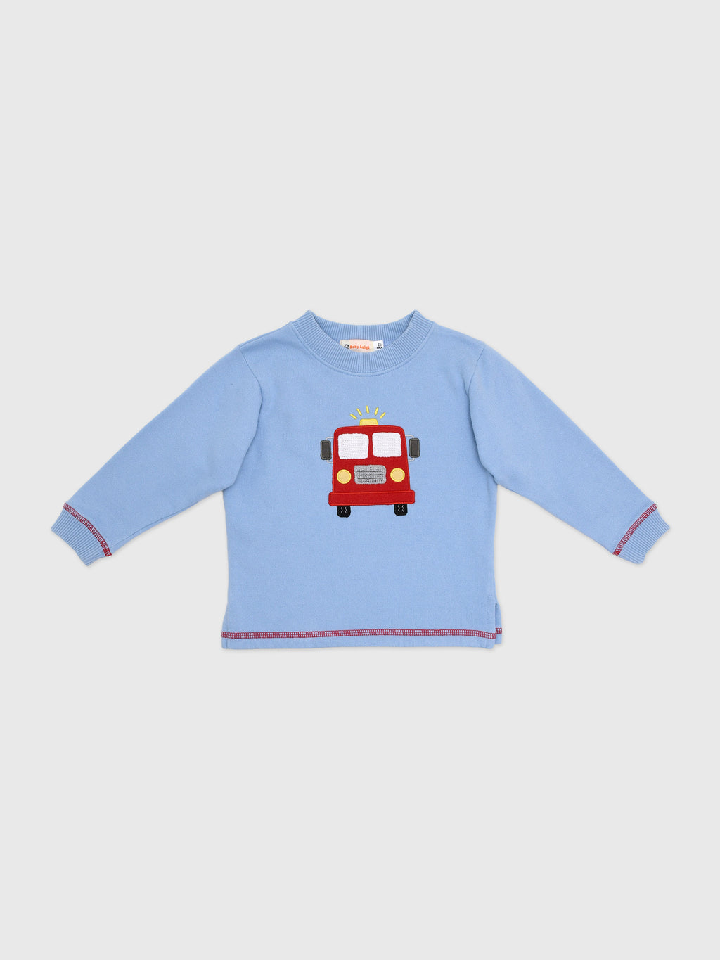 Luigi Boys' Fire Truck Sweatshirt - Saint Bernard