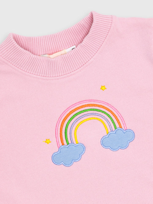 Luigi Girls' Rainbow Sweatshirt - Saint Bernard