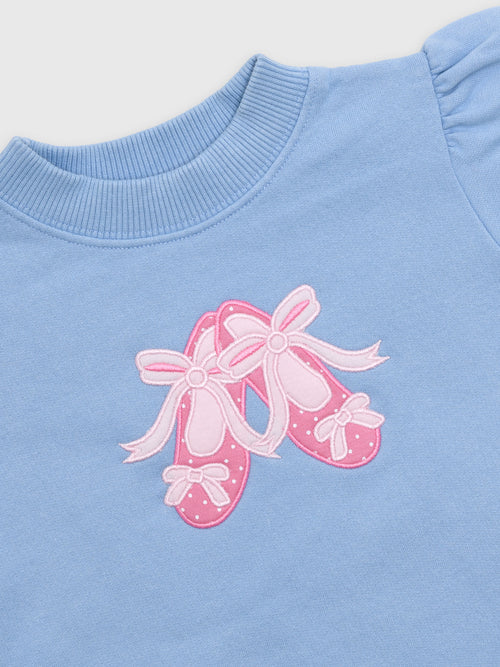 Luigi Girls' Ballet Slippers Sweatshirt - Saint Bernard