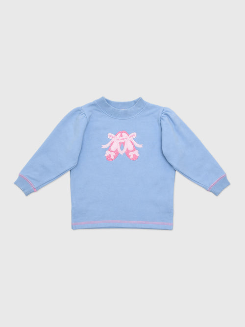 Luigi Girls' Ballet Slippers Sweatshirt - Saint Bernard