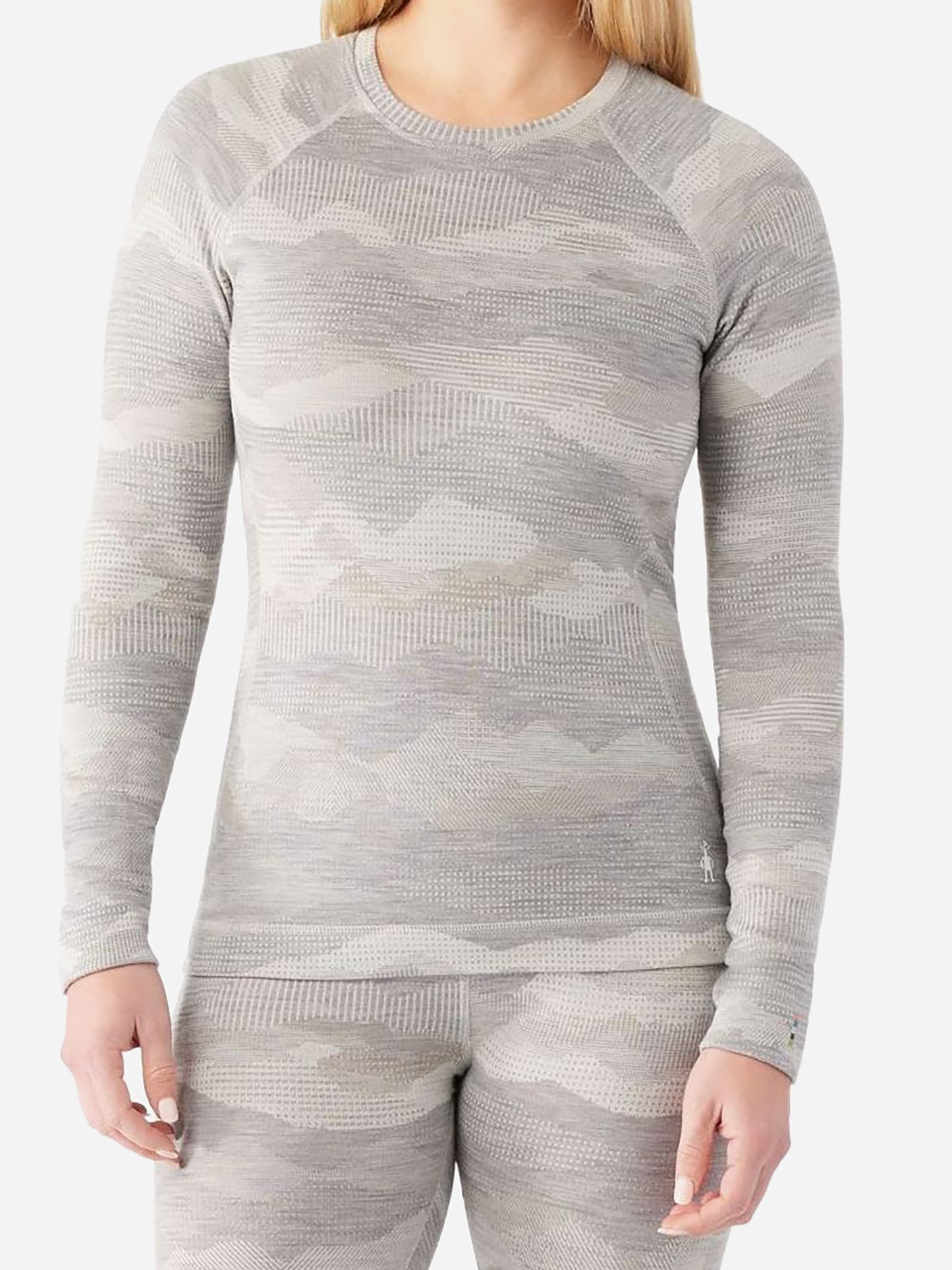 Smartwool Women's Classic Thermal Merino Base Layer Pattern Crew - Saint Bernard