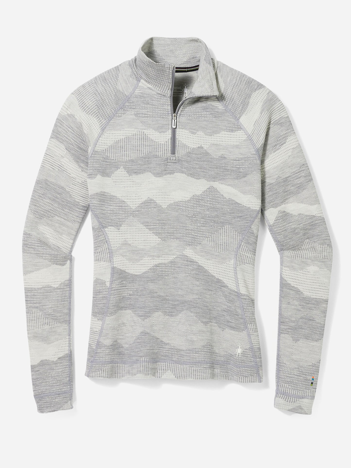 Smartwool Women's Classic Thermal Merino Base Layer Pattern Quarter-Zip - Saint Bernard