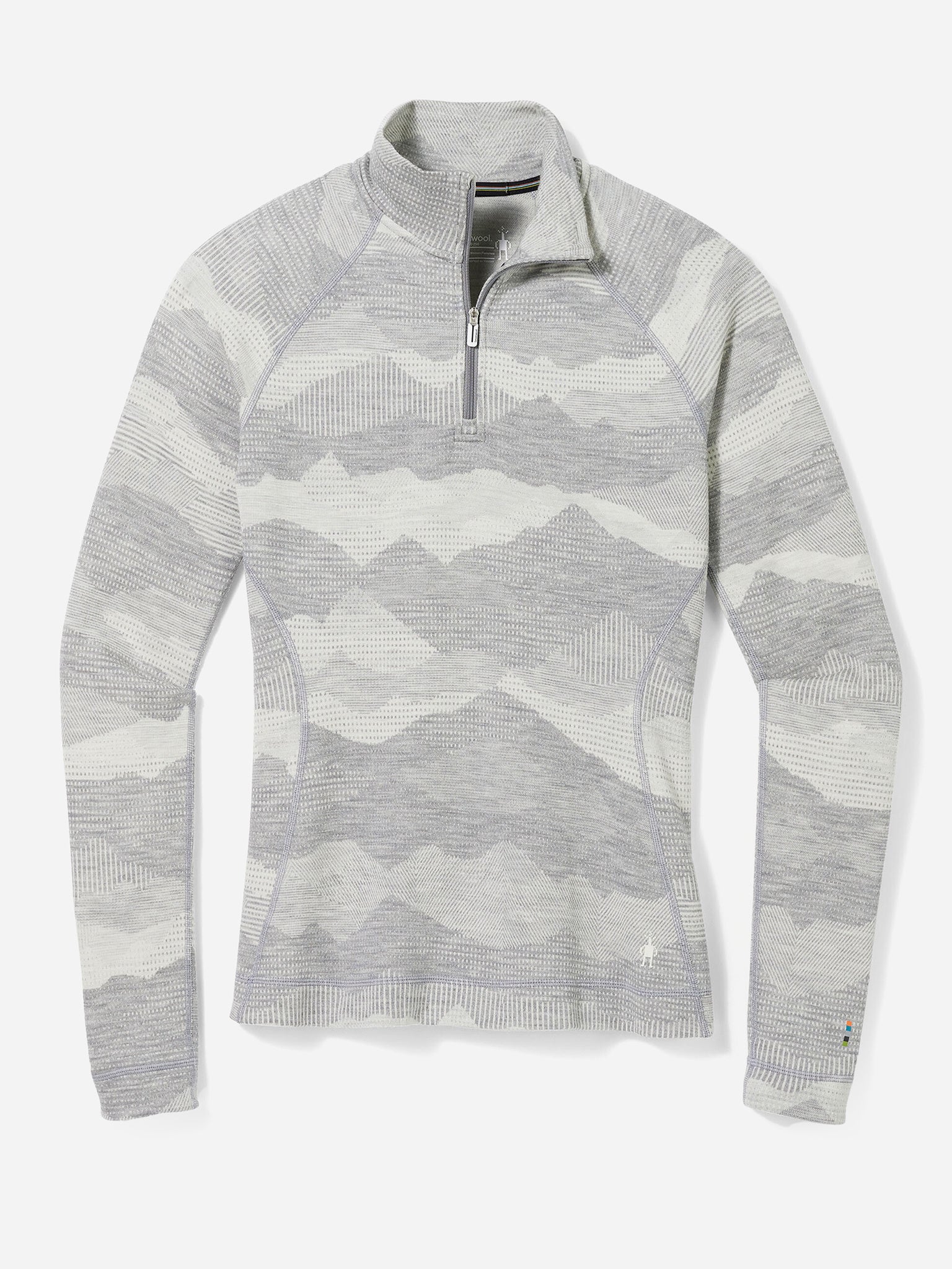 Smartwool Women's Classic Thermal Merino Base Layer Pattern Quarter-Zip - Saint Bernard