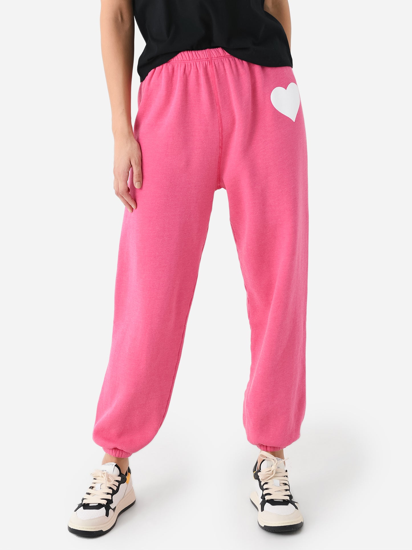 SPRWMN Women's Fleece Heart Sweatpant - Saint Bernard