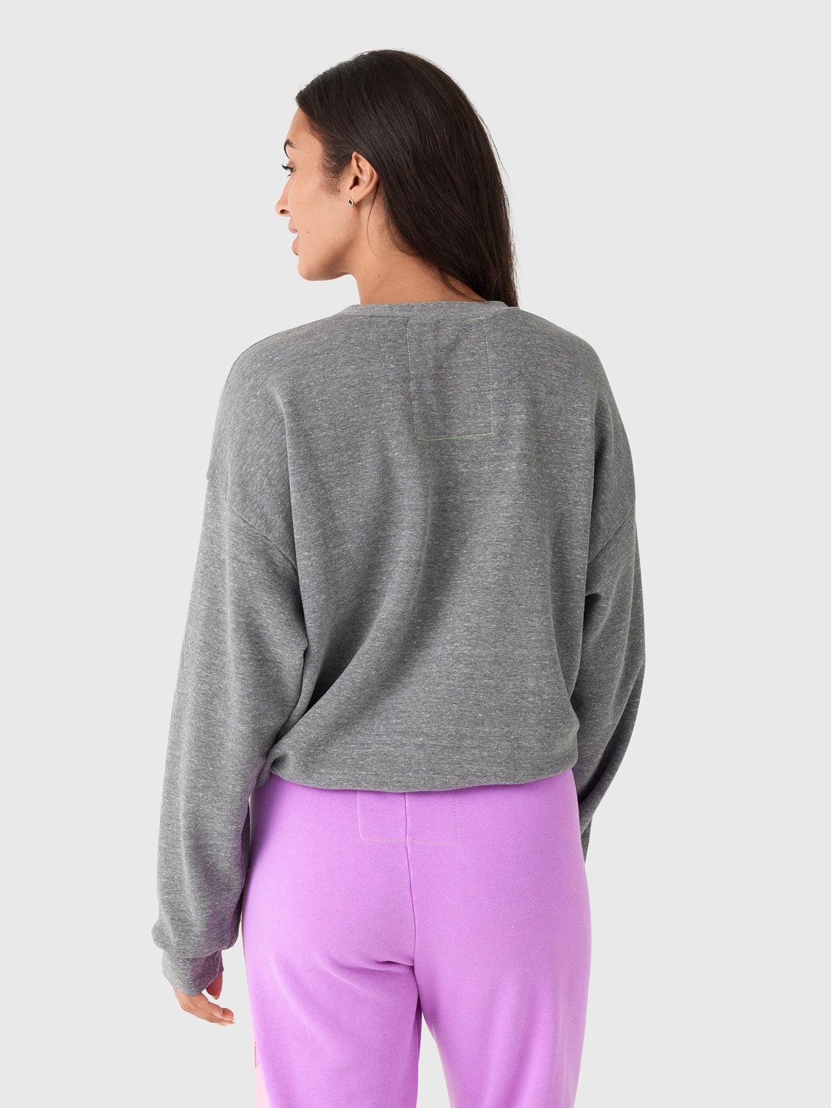 Aviator Nation Women's Bolt Fade Relaxed Crew Sweatshirt - Saint Bernard