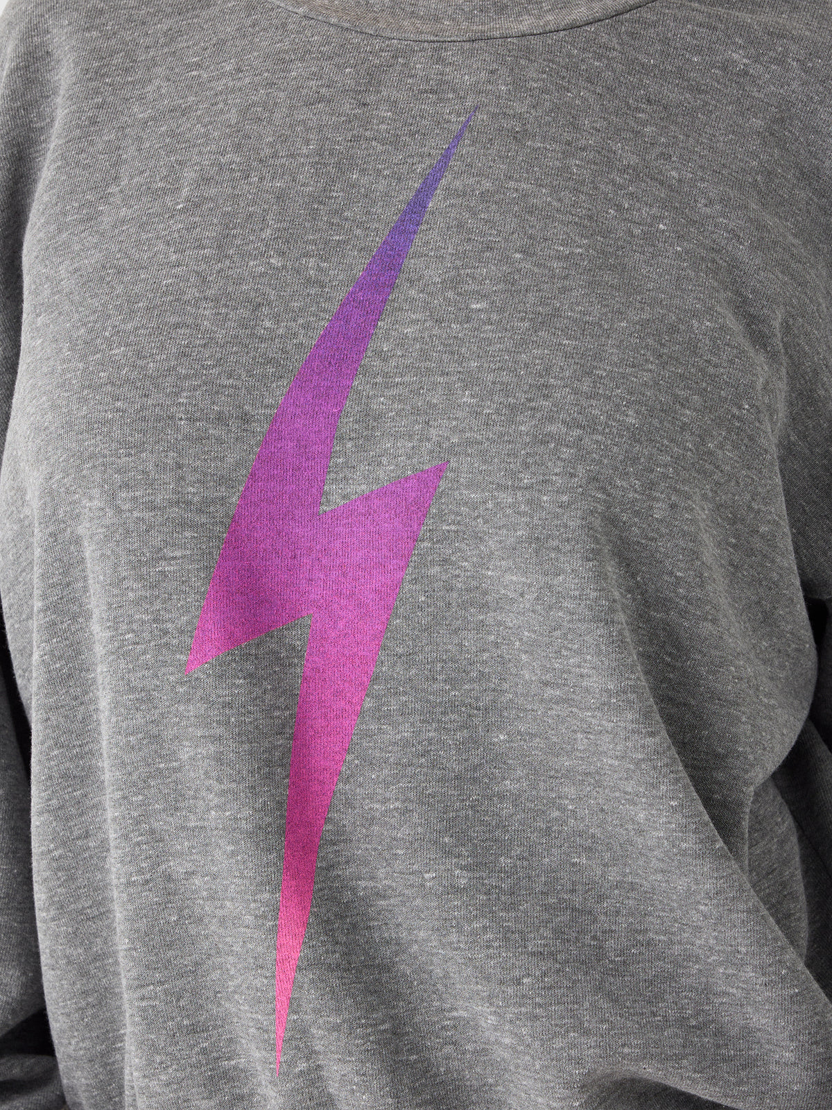 Aviator Nation Women's Bolt Fade Relaxed Crew Sweatshirt - Saint Bernard