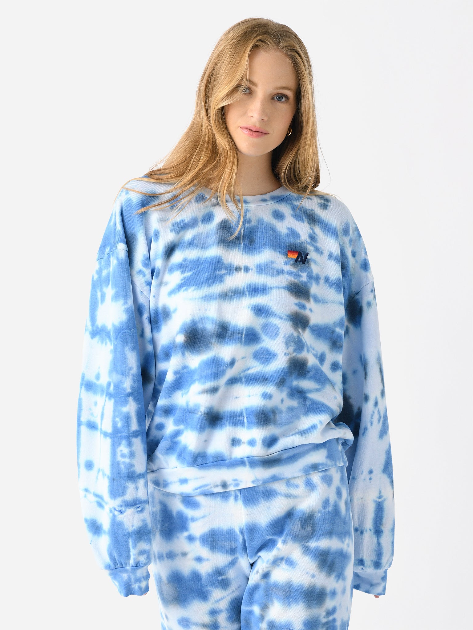 Aviator Nation Women's Hand Dyed Relaxed Crew Sweatshirt - Saint Bernard