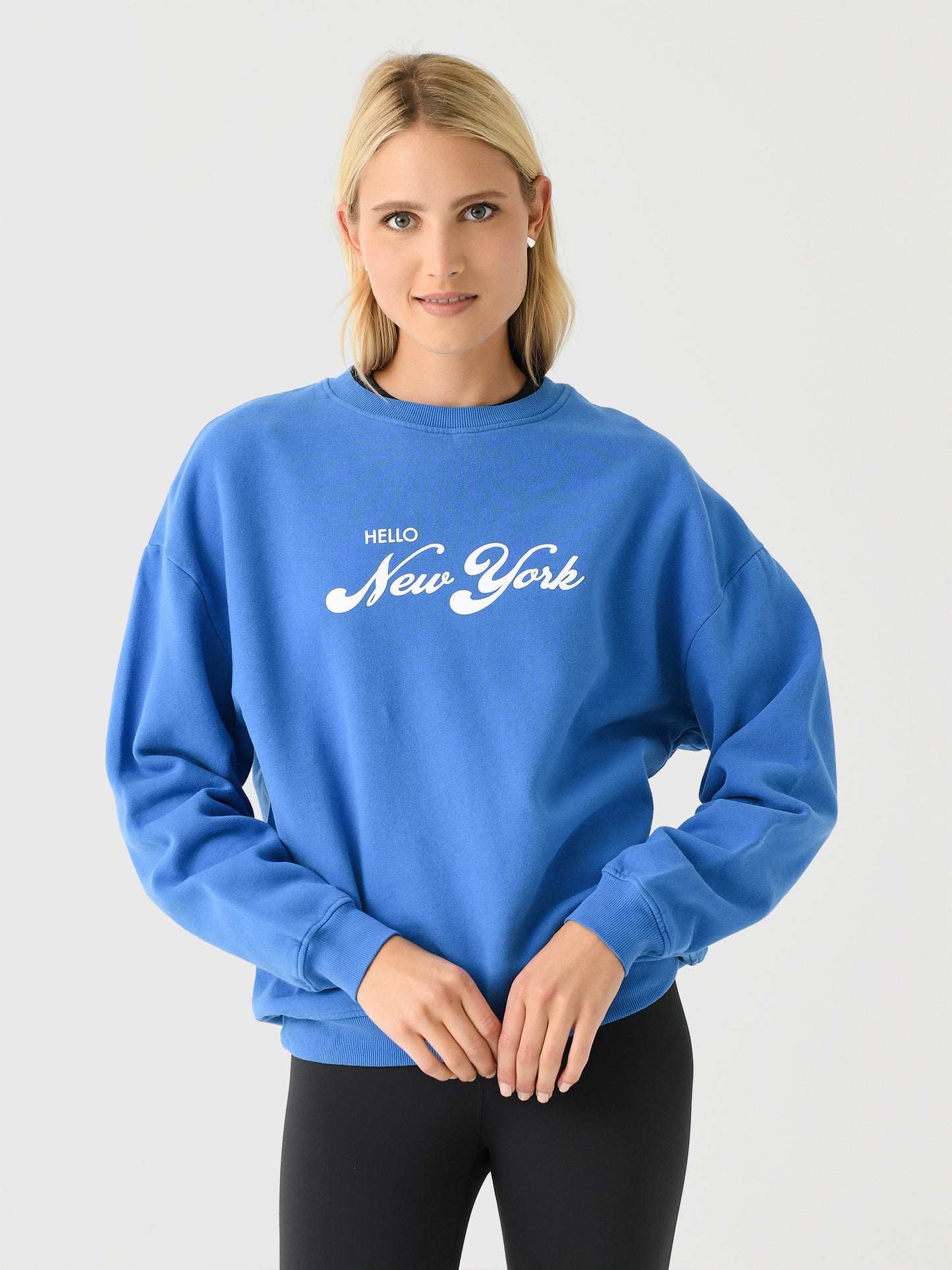 Kule Women's The Oversized Hello New York Sweatshirt - Saint Bernard