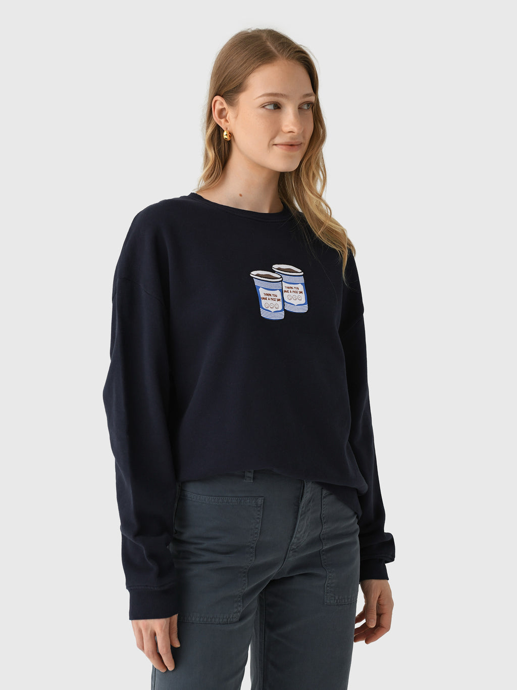 Kule Women's The Oversized Coffee Sweatshirt - Saint Bernard