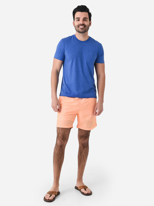 Michaels Swimwear Men's Linen Solid Swim Trunk
