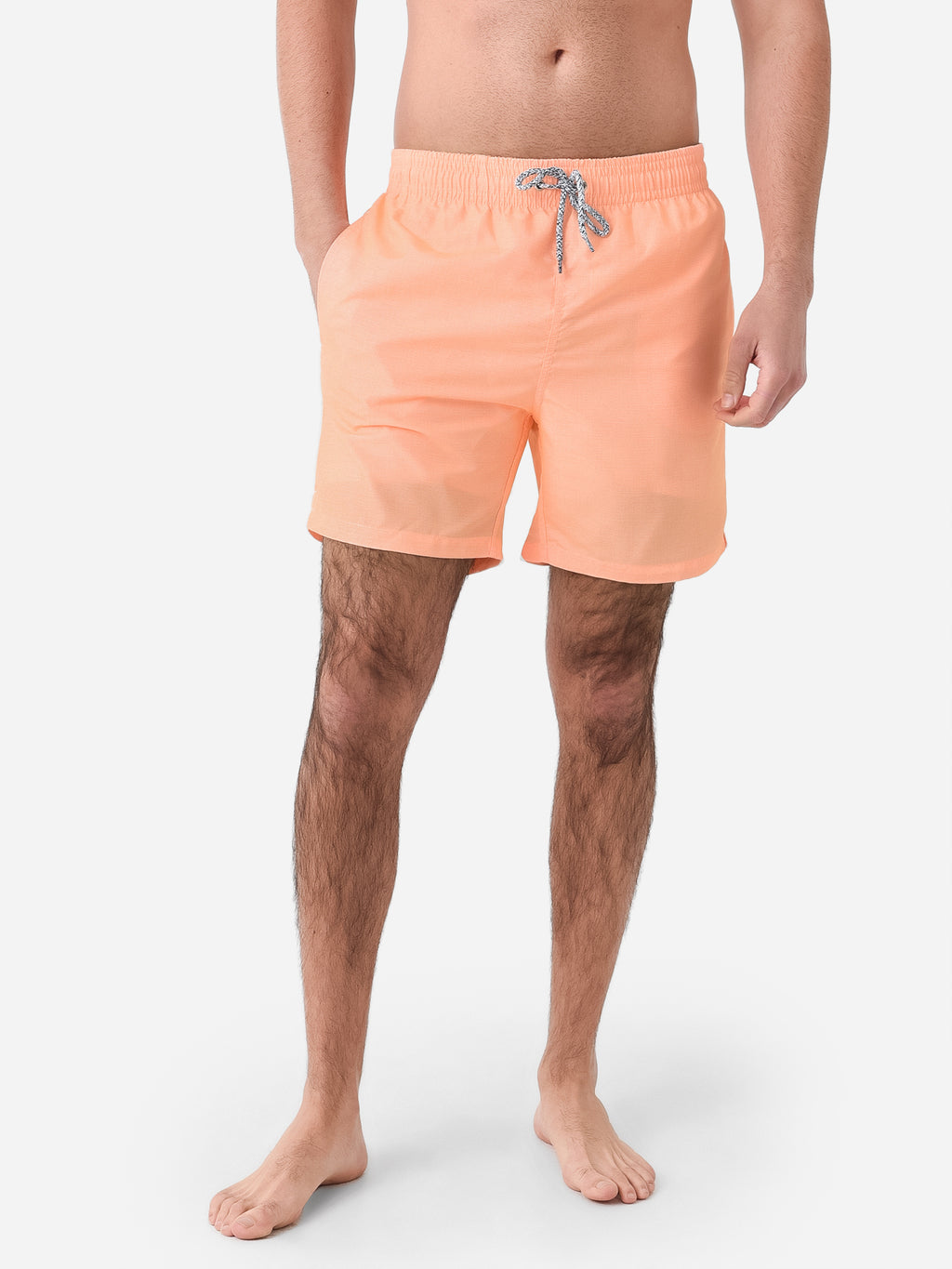 Michaels Swimwear Men's Linen Solid Swim Trunk - Saint Bernard