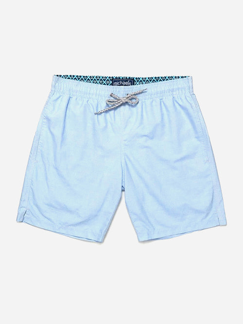 Michaels Swimwear Men's Linen Solid Swim Trunk