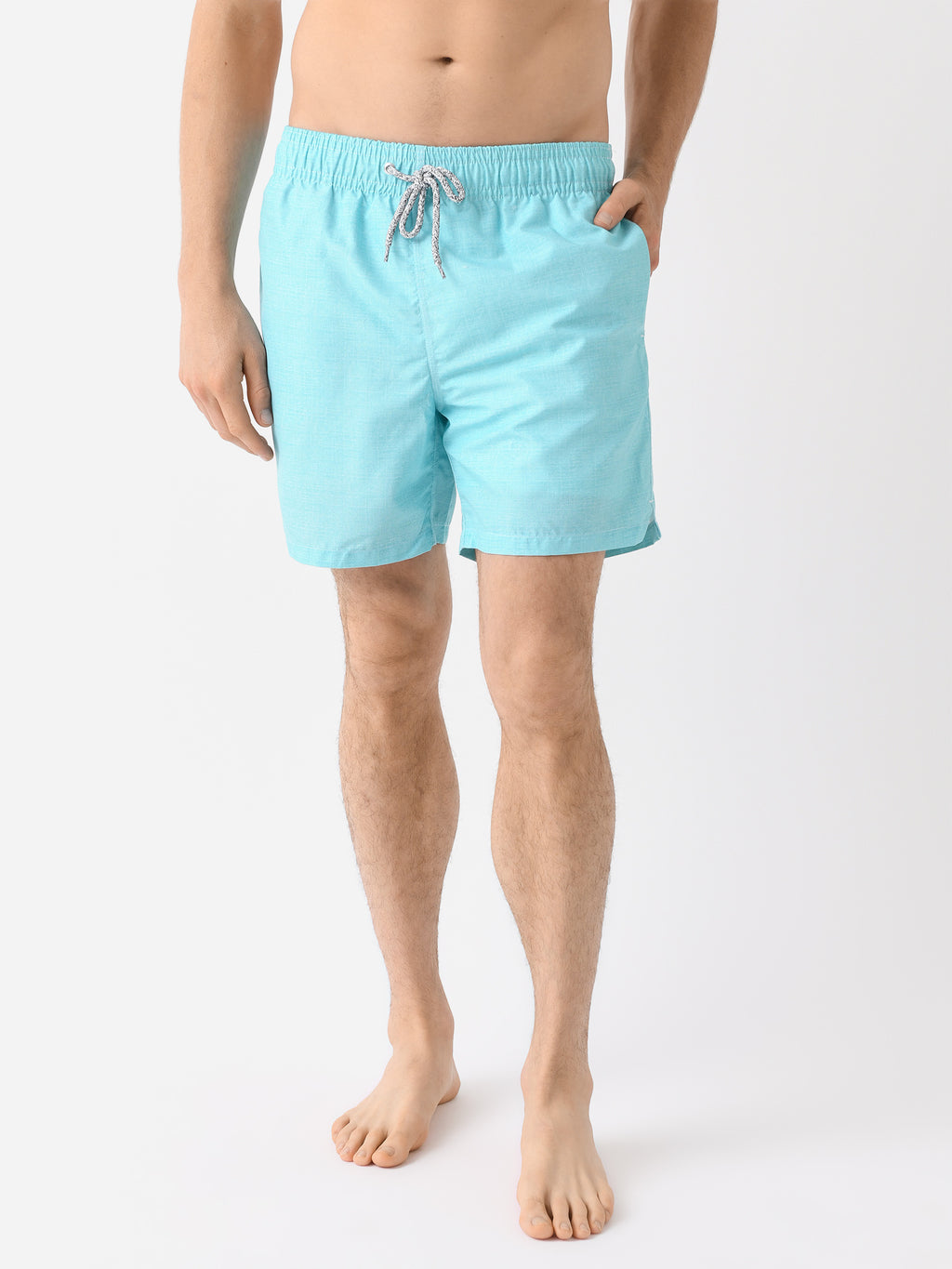 Michaels Swimwear Men's Linen Solid Swim Trunk - Saint Bernard