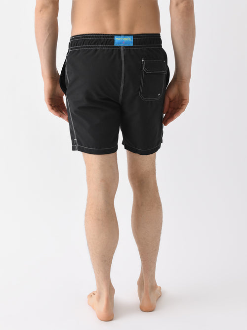 Michaels Swimwear Men's Linen Solid Swim Trunk