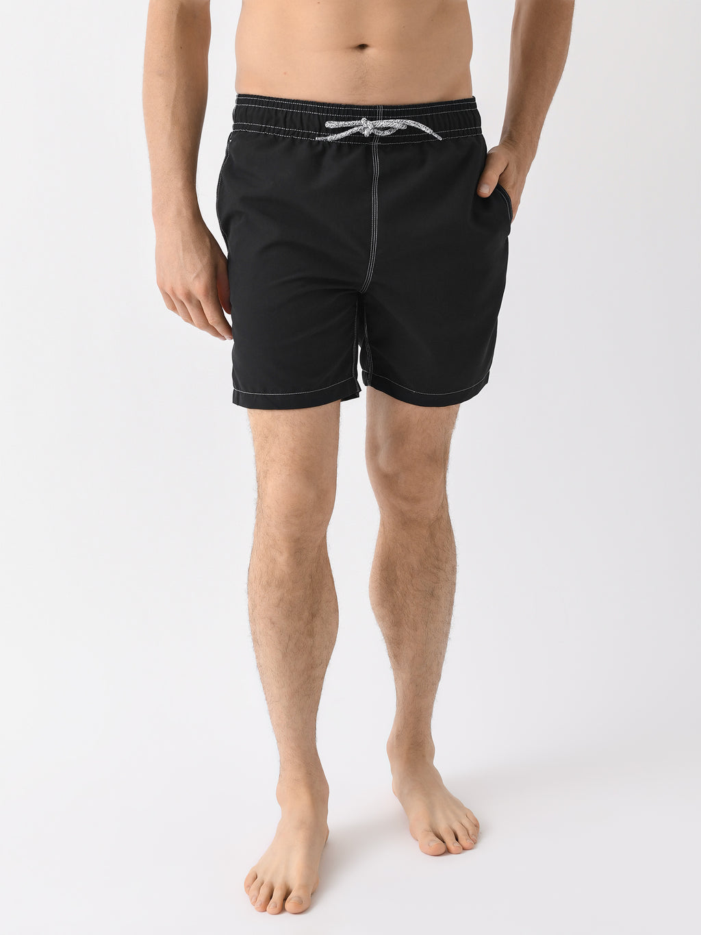 Michaels Swimwear Men's Linen Solid Swim Trunk - Saint Bernard