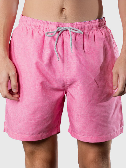 Michaels Swimwear Men's Linen Solid Swim Trunk