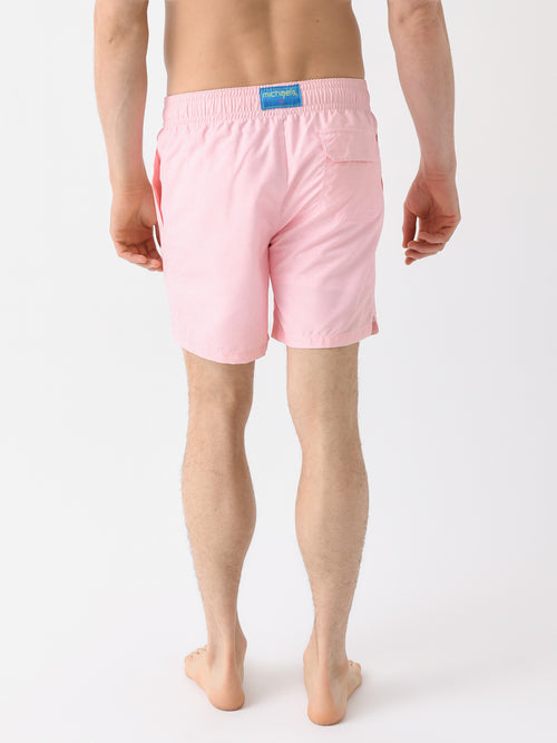 Michaels Swimwear Men's Linen Solid Swim Trunk