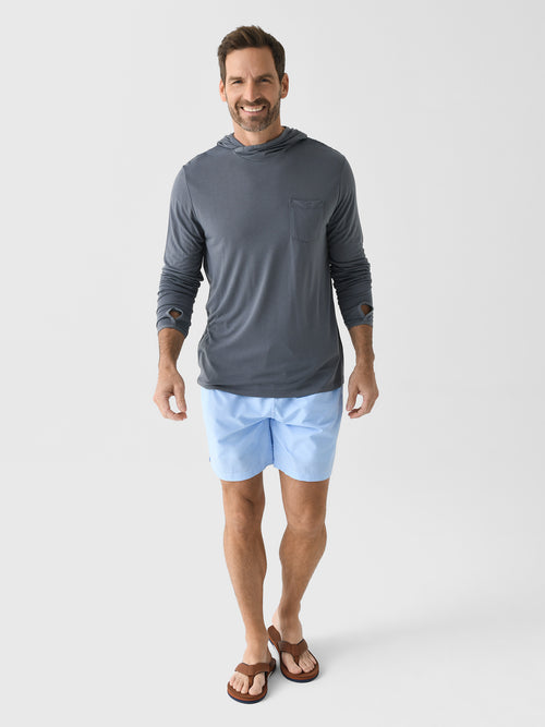 Michaels Swimwear Men's Linen Solid Swim Trunk
