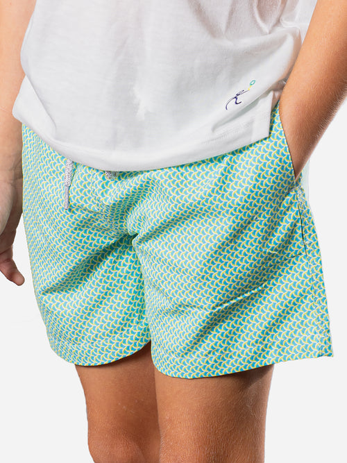 Michaels Swimwear Boys' Wave Print Swim Trunk
