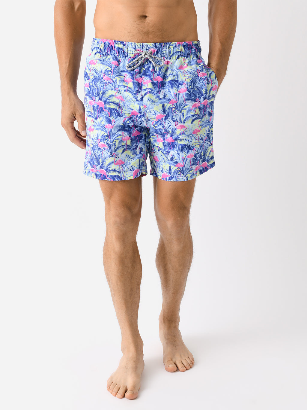 Michaels Swimwear Men's Flamingos Swim Trunk - Saint Bernard