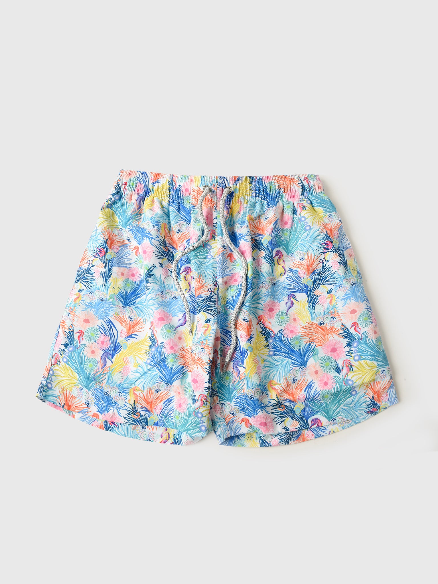 Michaels Swimwear Boys' White New Seahorses Swim Trunk - Saint Bernard