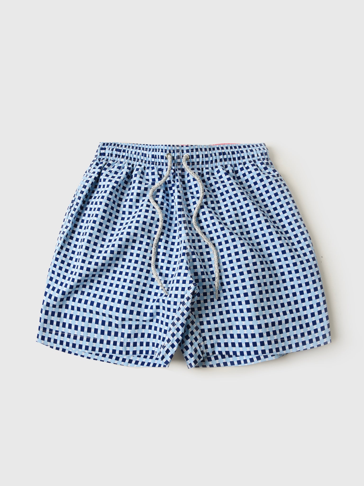 Michaels Swimwear Boys' Navy Squares Swim Trunk - Saint Bernard