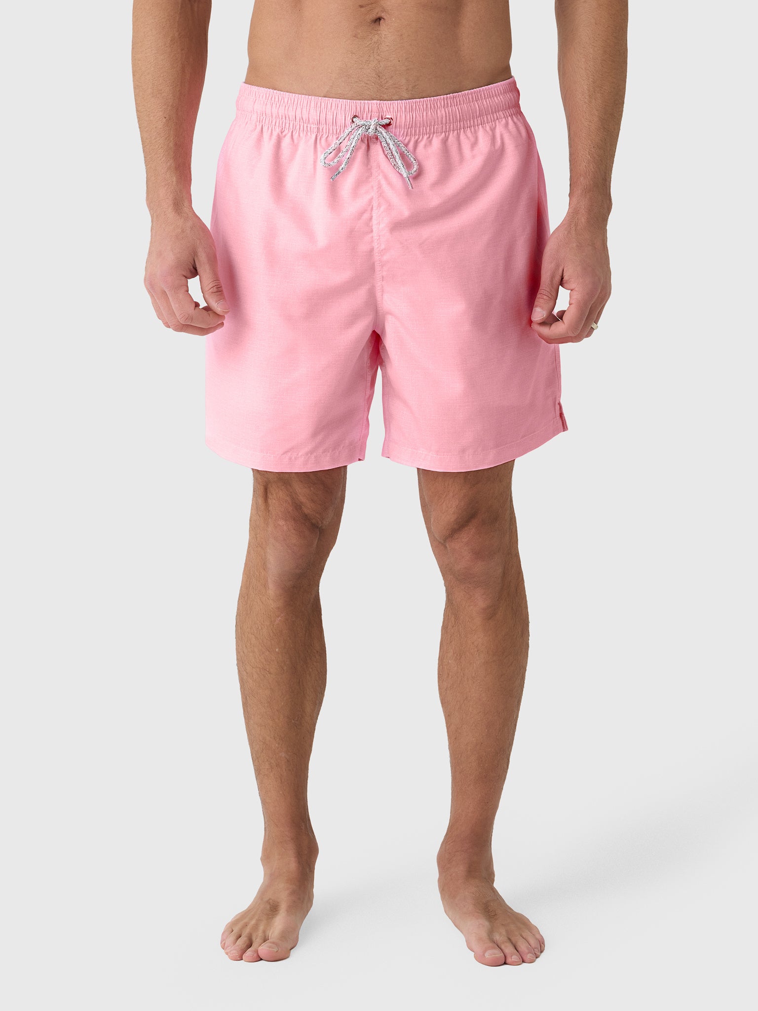 Michaels Swimwear Men's Linen Solid Swim Trunk - Saint Bernard