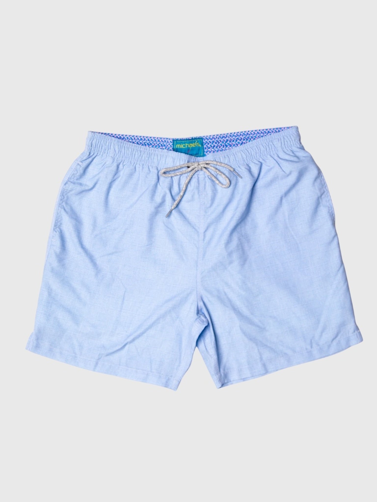Michaels Swimwear Men's Linen Solid Swim Trunk - Saint Bernard
