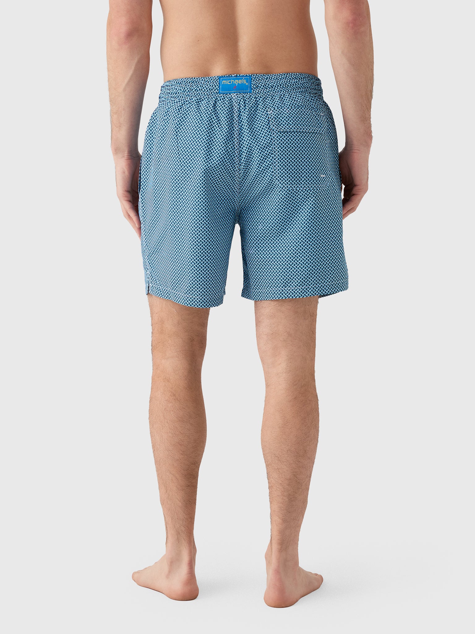 Michaels Swimwear Men's Wave Print Swim Trunk - Saint Bernard