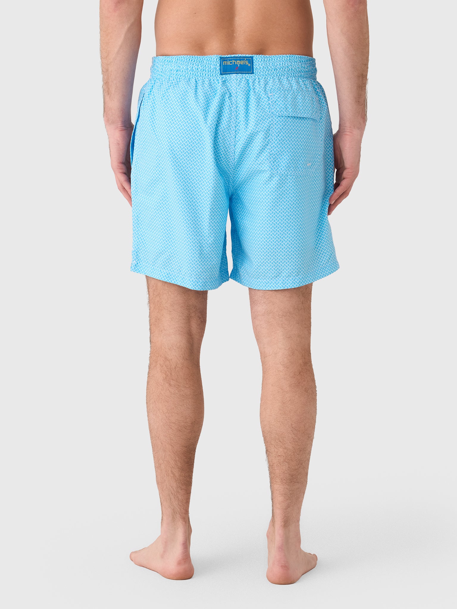 Michaels Swimwear Men's Wave Print Swim Trunk - Saint Bernard