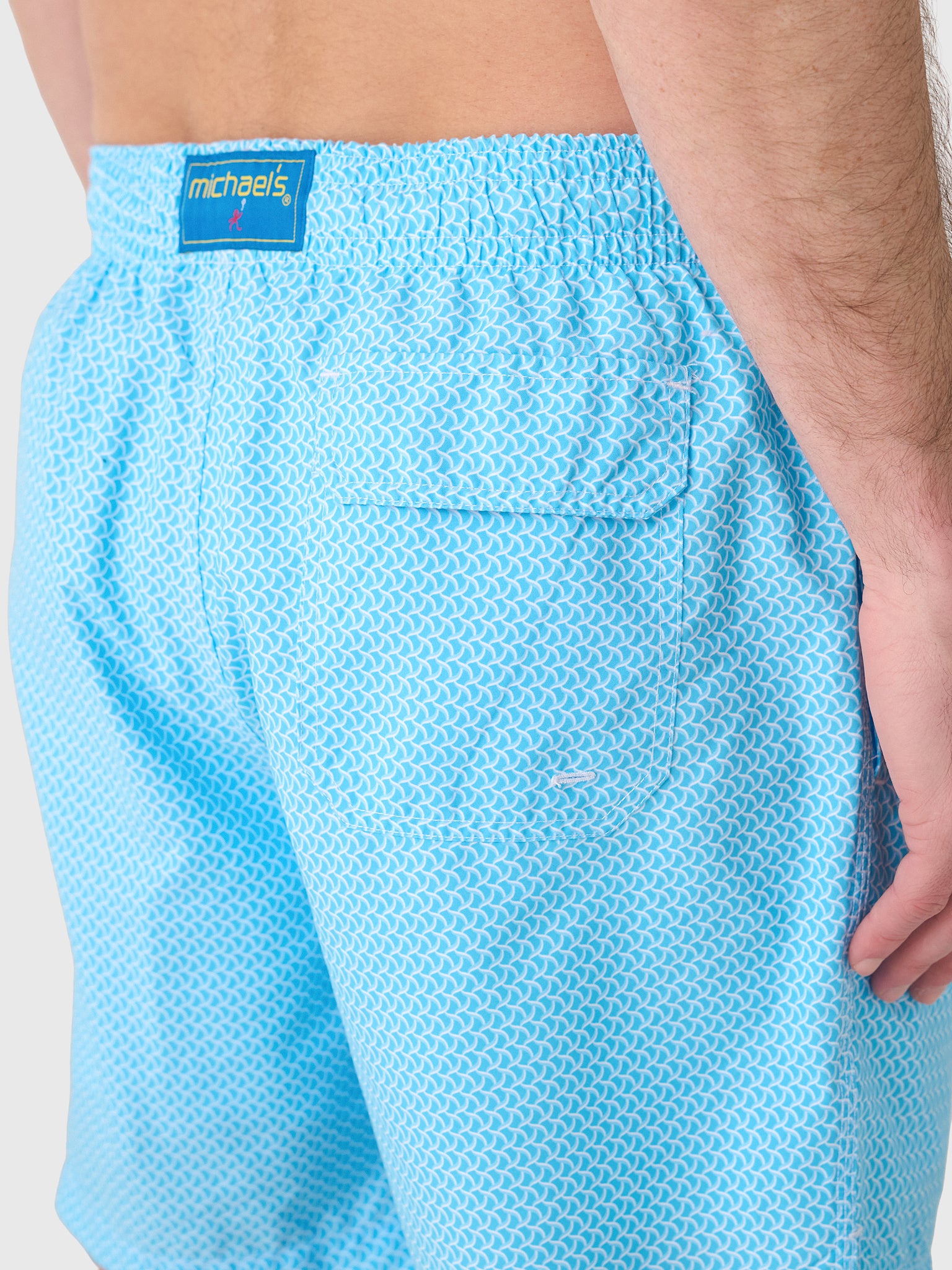 Michaels Swimwear Men's Wave Print Swim Trunk - Saint Bernard