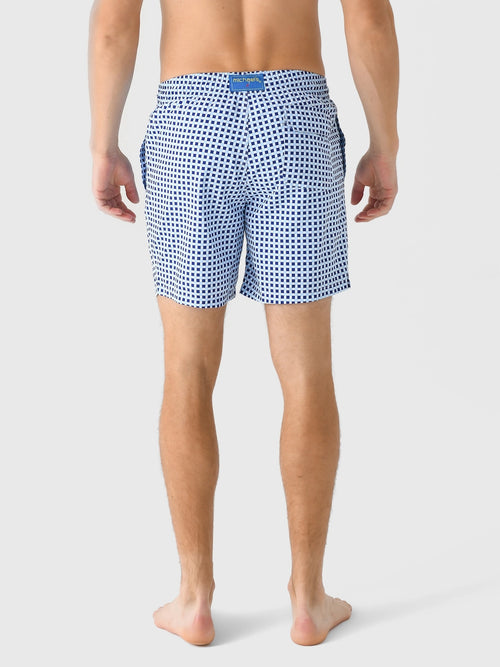 Michaels Swimwear Men's Squares Swim Trunk