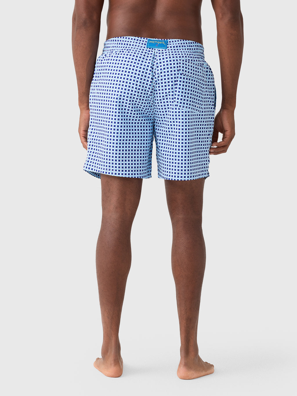 Michaels Swimwear Men's Squares Swim Trunk - Saint Bernard