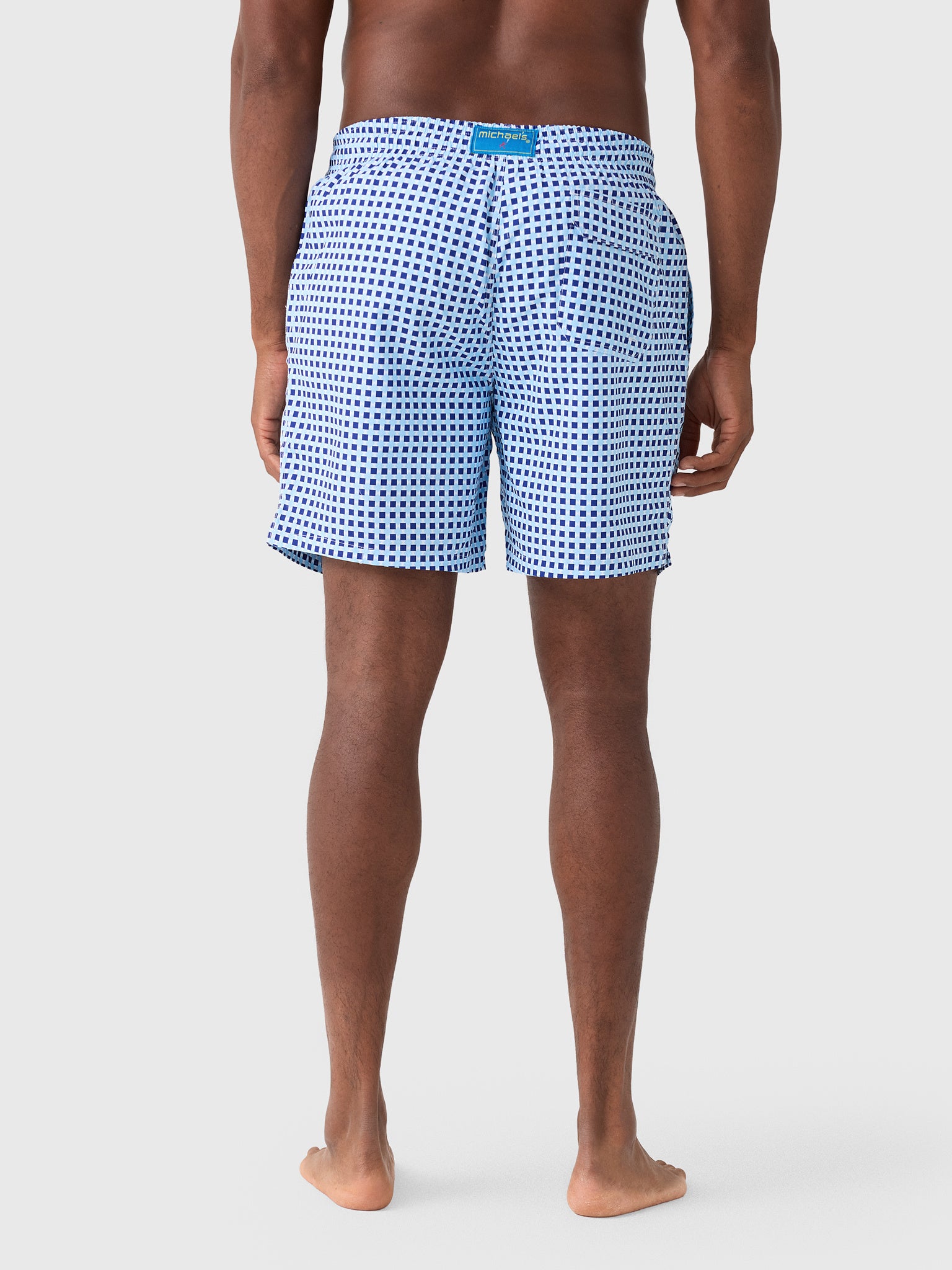 Michaels Swimwear Men's Squares Swim Trunk - Saint Bernard