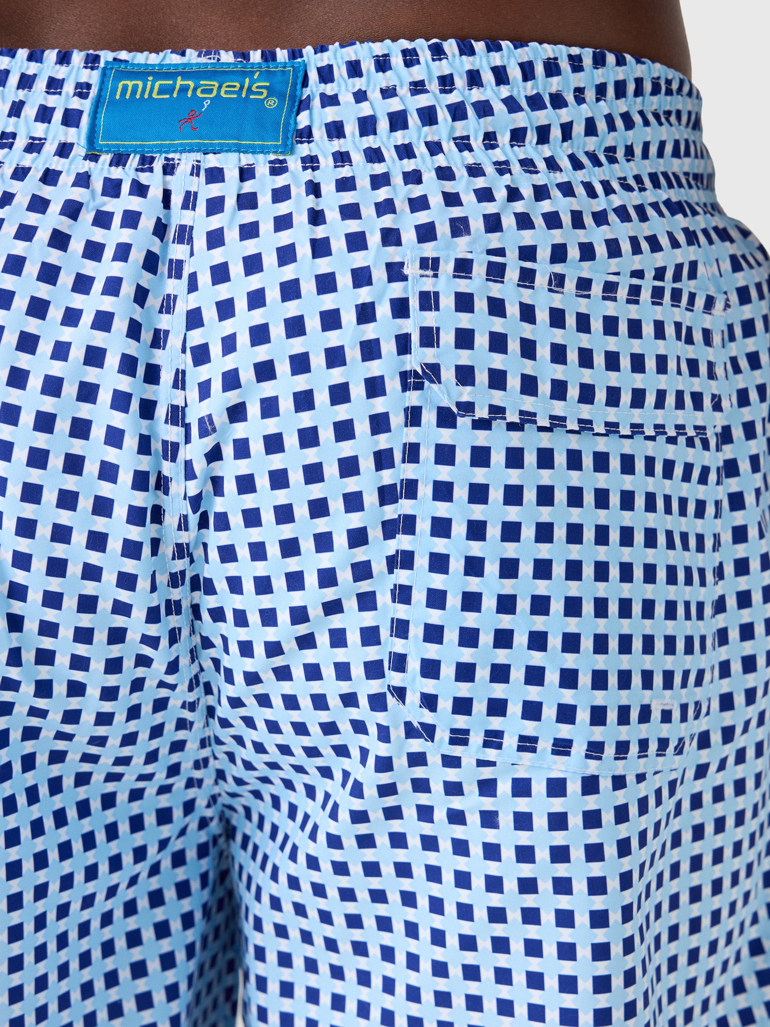 Michaels Swimwear Men's Squares Swim Trunk - Saint Bernard