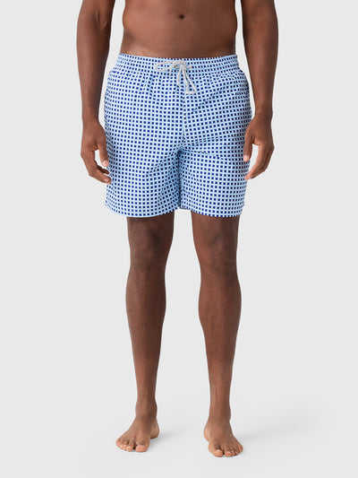 Michaels Swimwear Men's Squares Swim Trunk - Saint Bernard