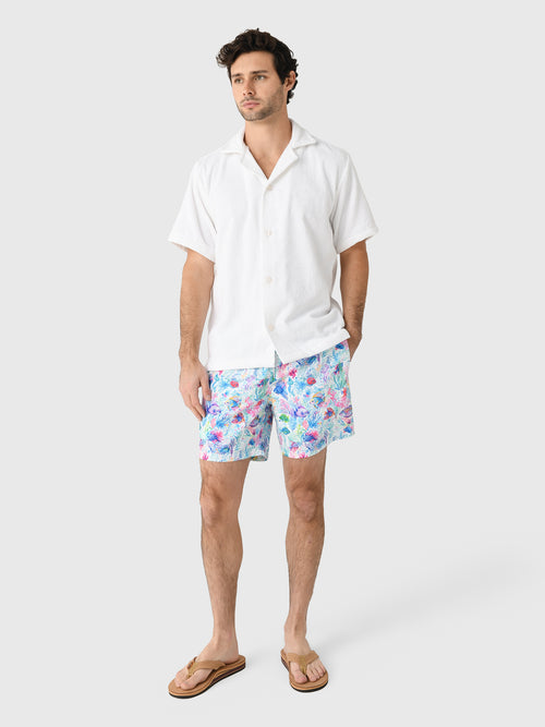 Michaels Swimwear Men's Fish Jungle Swim Trunk