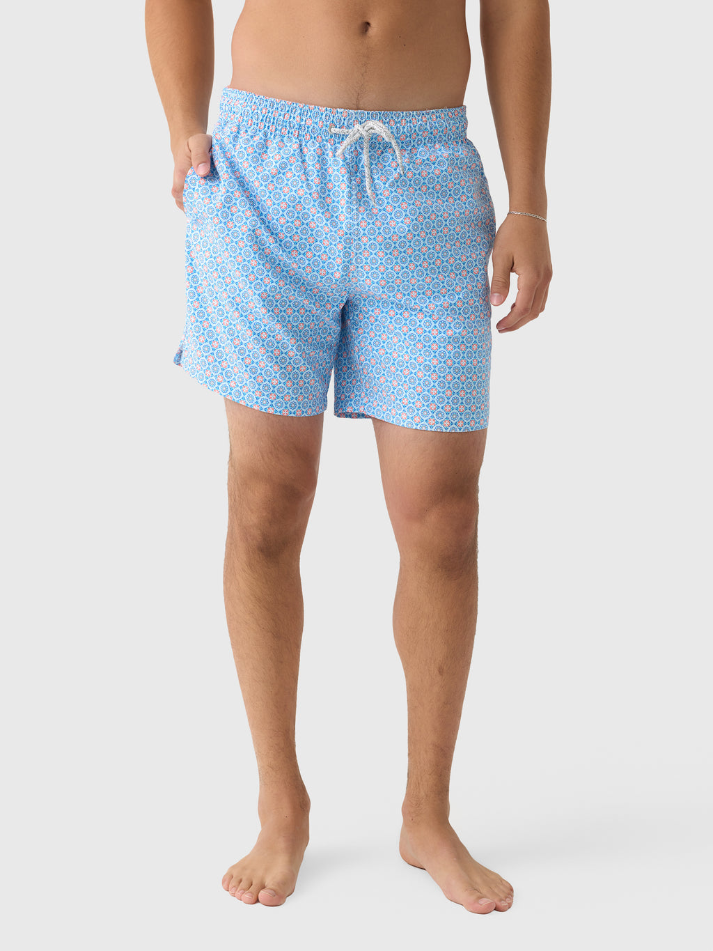 Michaels Swimwear Men's Medallion Swim Trunk - Saint Bernard