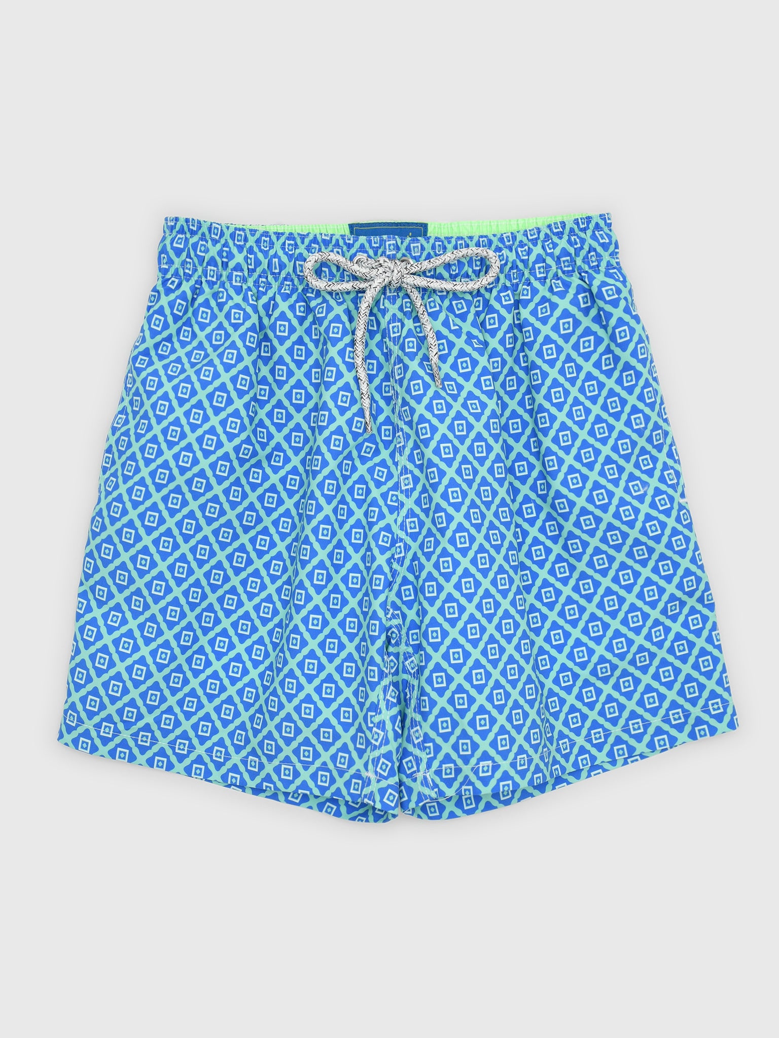 Michaels Swimwear Boys' Diamond Pattern Swim Trunk - Saint Bernard