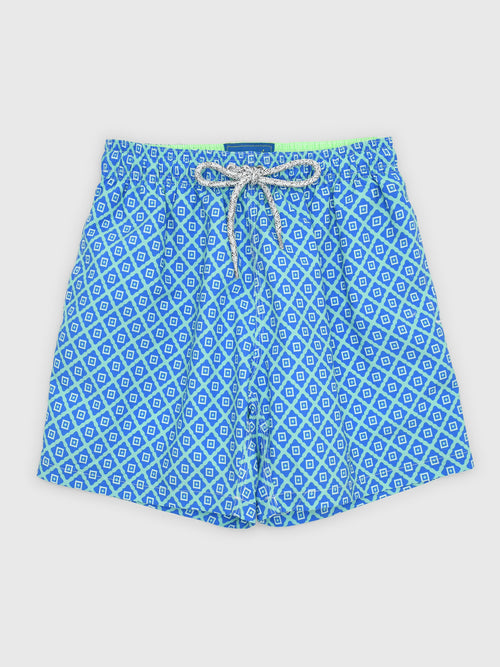 Michaels Swimwear Boys' Diamond Pattern Swim Trunk