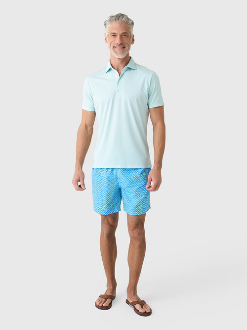 Michaels Swimwear Men's Diamond Pattern Swim Trunk