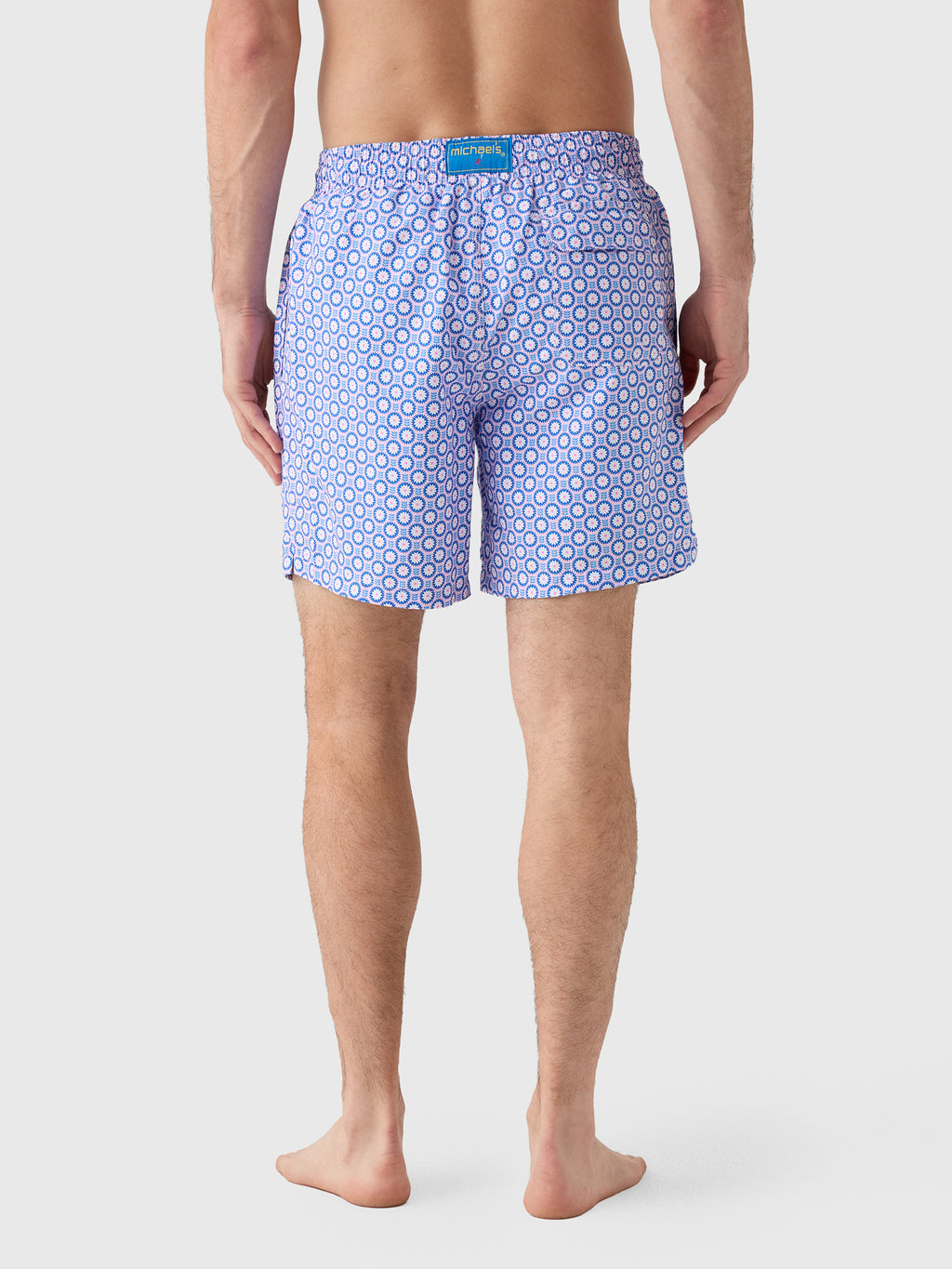 Michaels Swimwear Men's Retro Flowers Swim Trunk - Saint Bernard