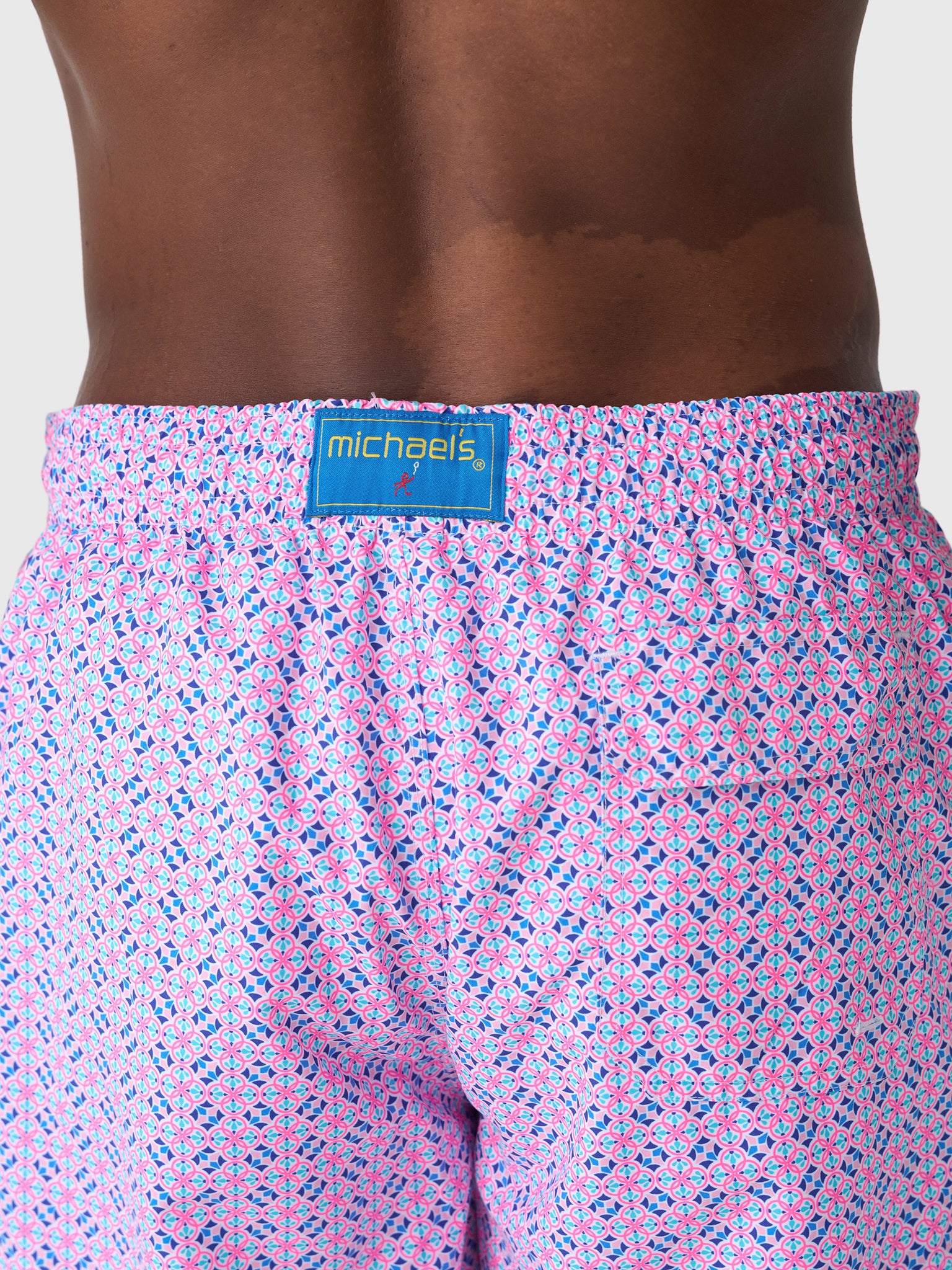 Michaels Swimwear Men's Tiles Swim Trunk - Saint Bernard