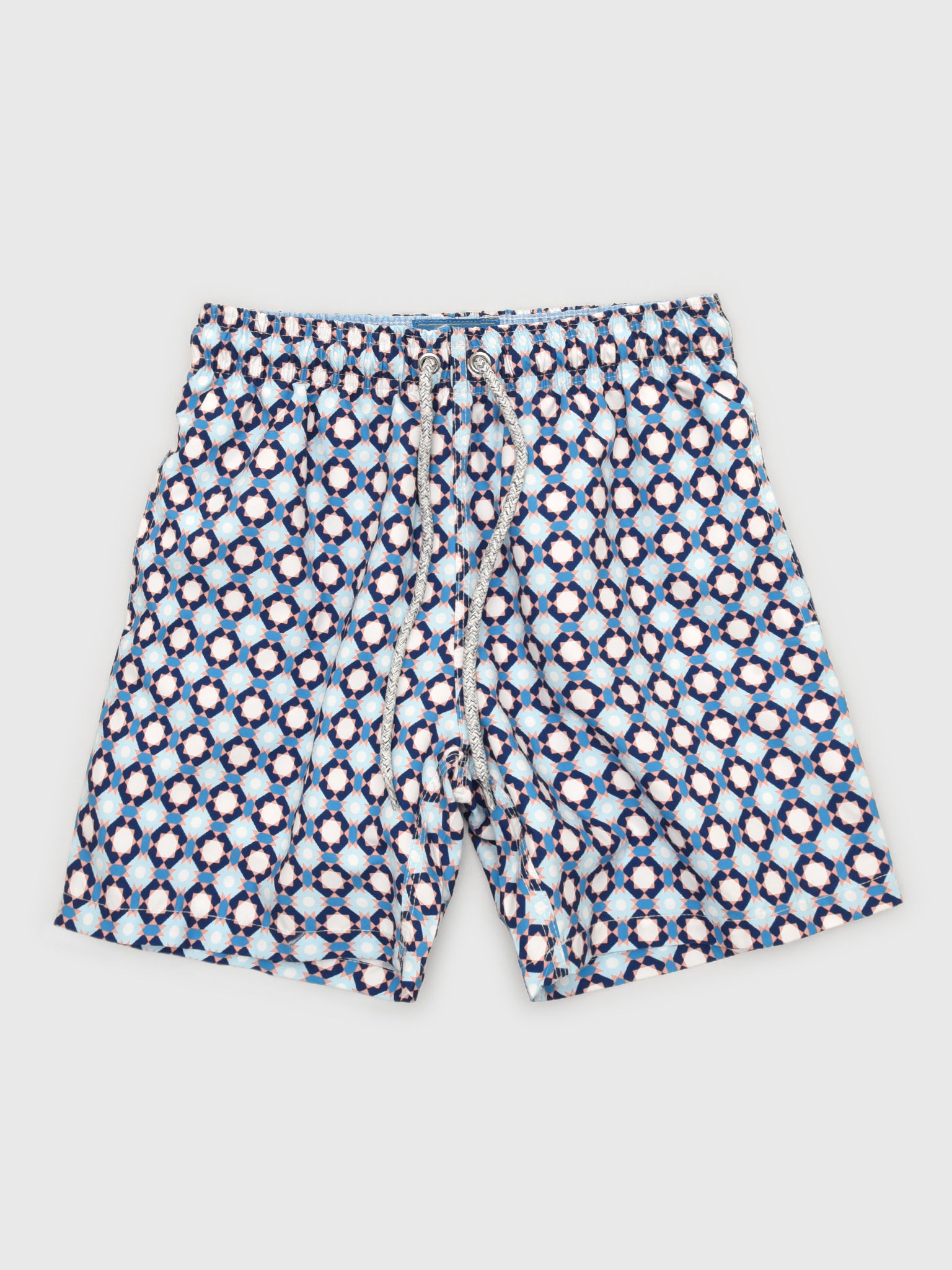 Michaels Swimwear Boys' Diamond Checks Swim Trunk - Saint Bernard