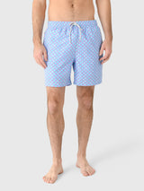 Michaels Swimwear Men's Floral Scallops Swim Trunk - Saint Bernard