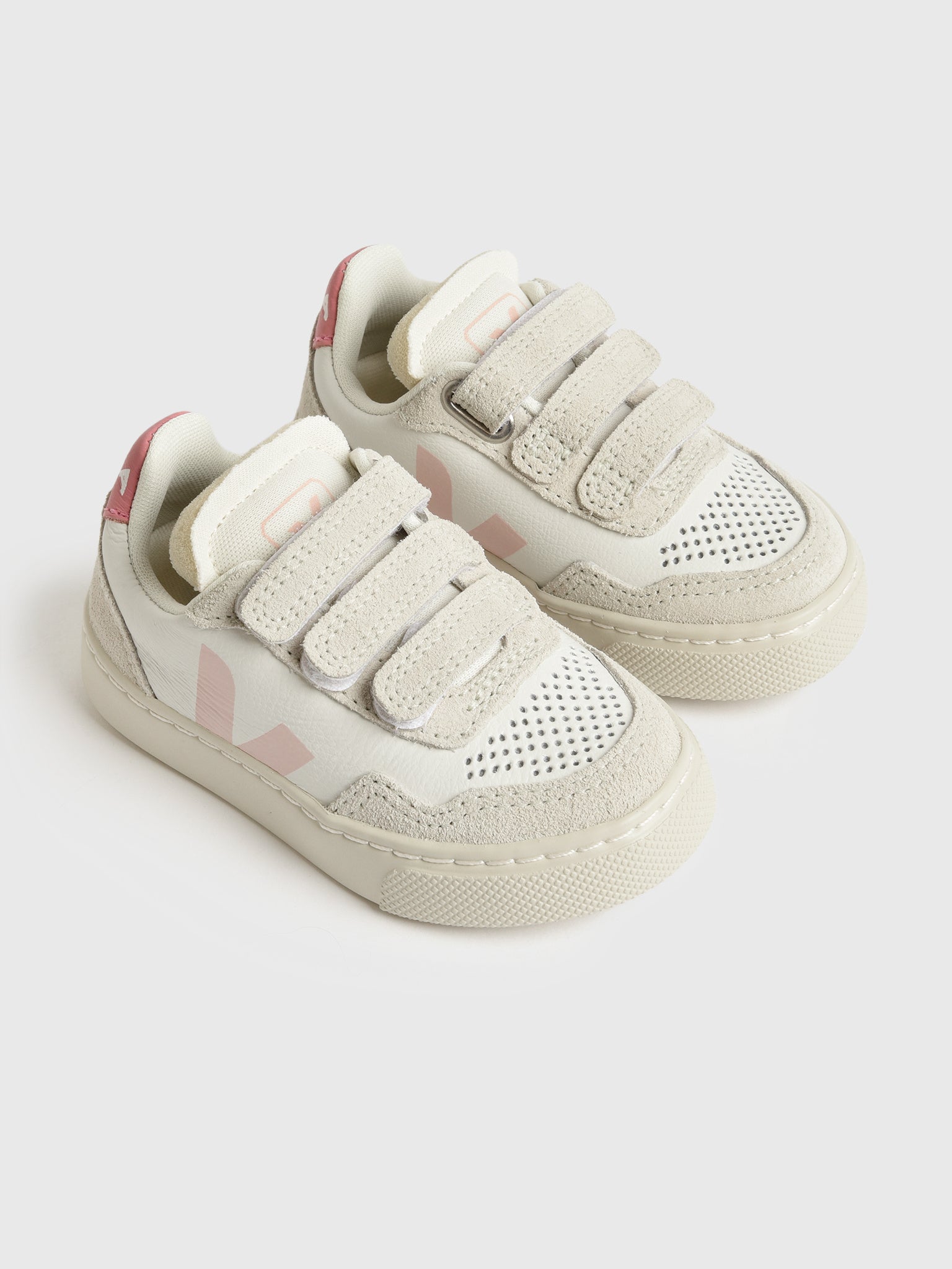 VEJA Kids' Small V-90 Leather Sneaker - Saint Bernard
