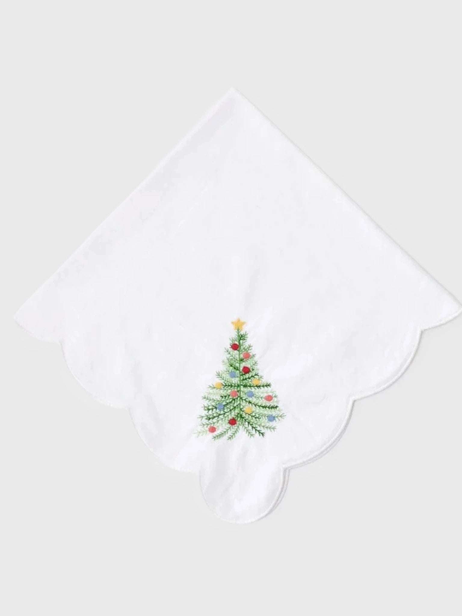 Weezie Scallop Dinner Napkin Set - Saint Bernard