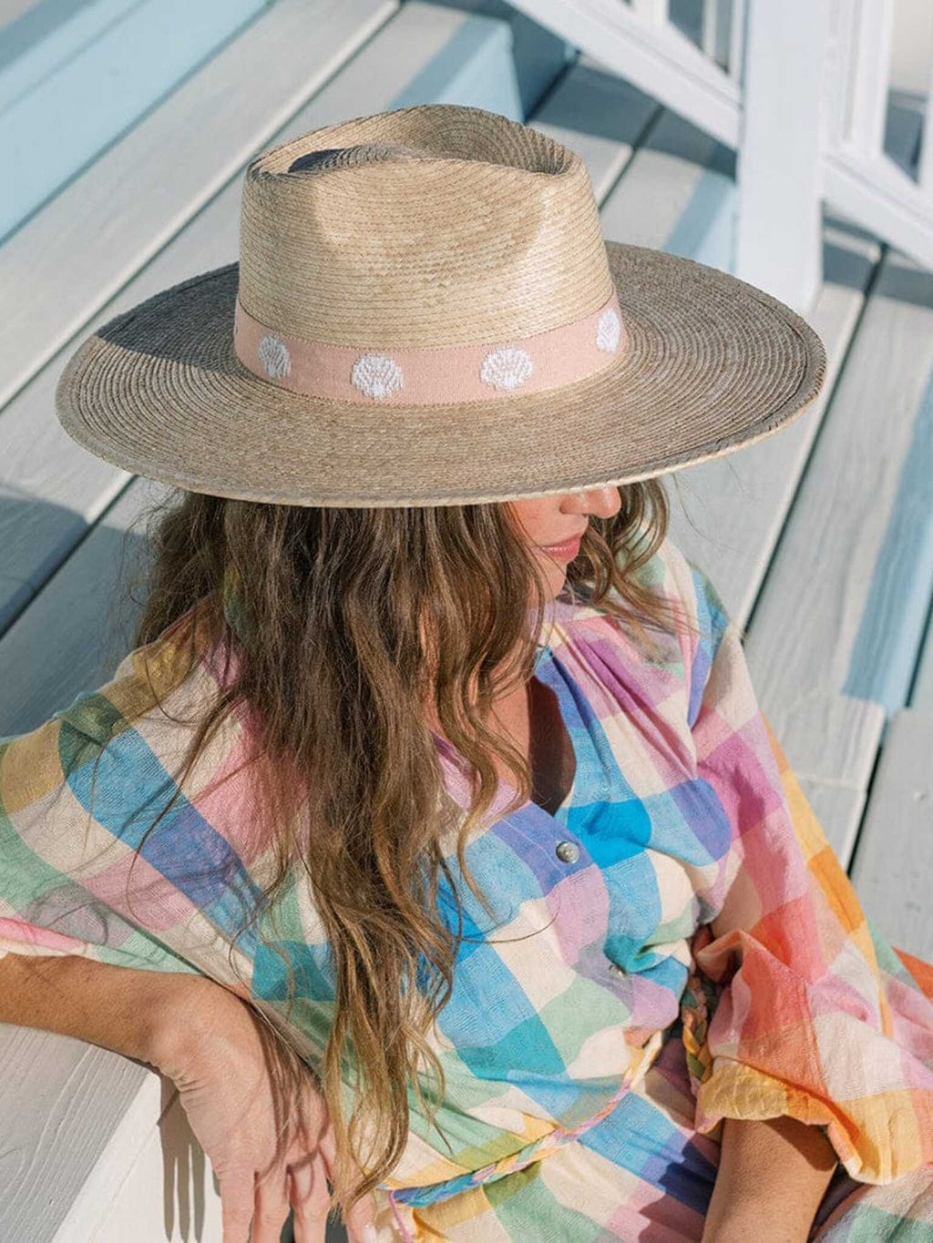 Sunshine Tienda Women's Shell Haven Palm Hat - Saint Bernard