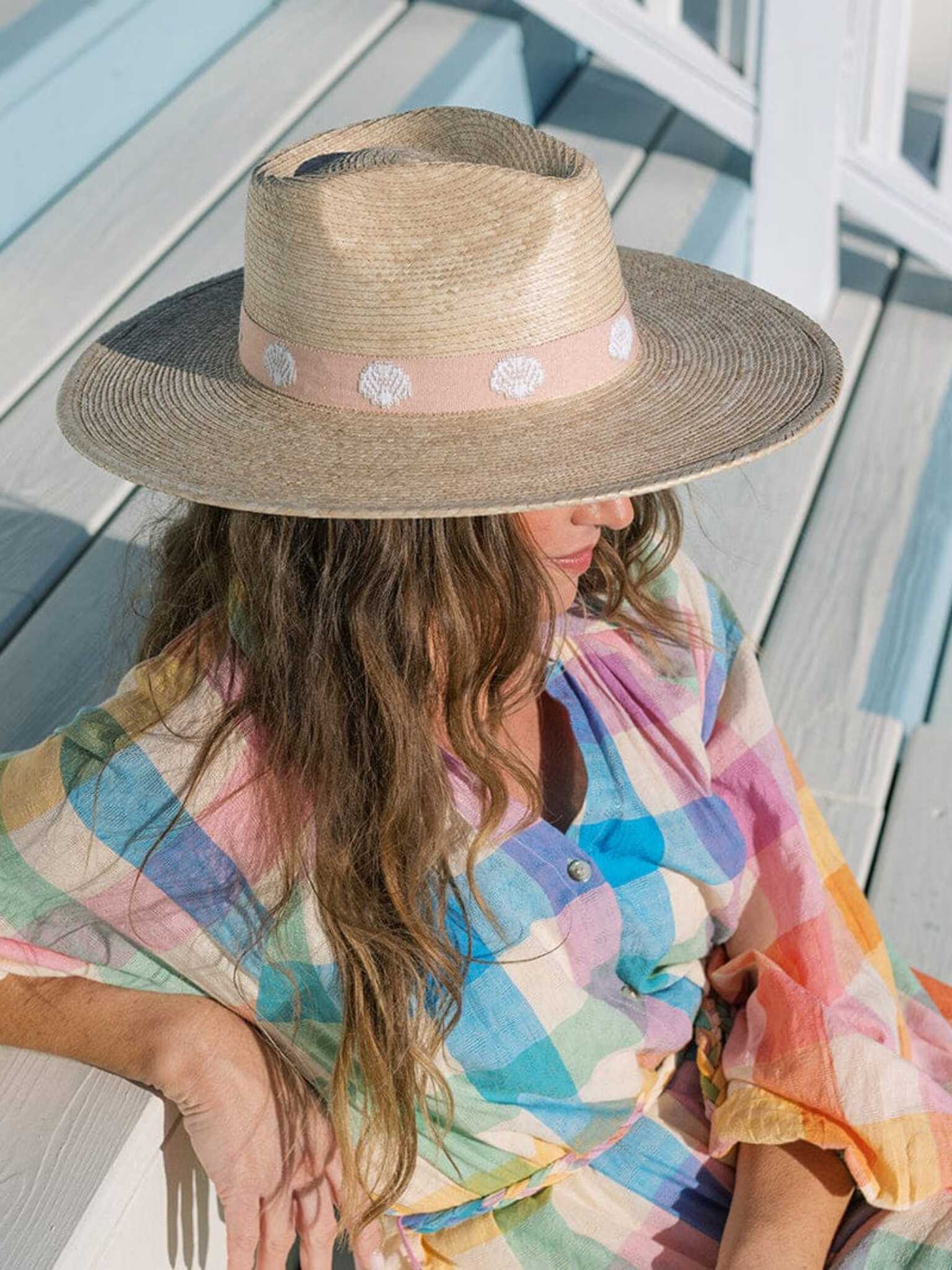 Sunshine Tienda Women's Shell Haven Palm Hat - Saint Bernard